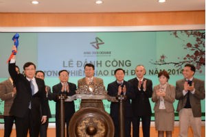 Sàn HNX chào năm 2014 với sắc xanh